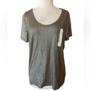 NWT a new day Moss Shine Scoop Neck T-Shirt